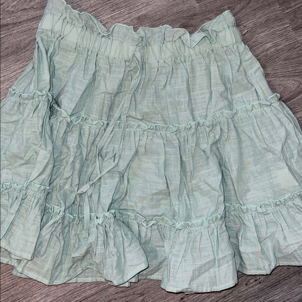 Sage green skirt